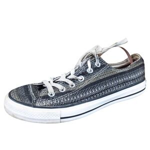 Converse Chuck Taylor All Star Dobby Weave Women Sneaker Sz 9 Casual Black Grey